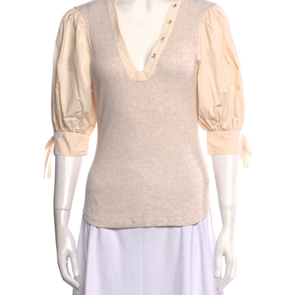 Ulla Johnson Cream Puff Sleeve Blouse
